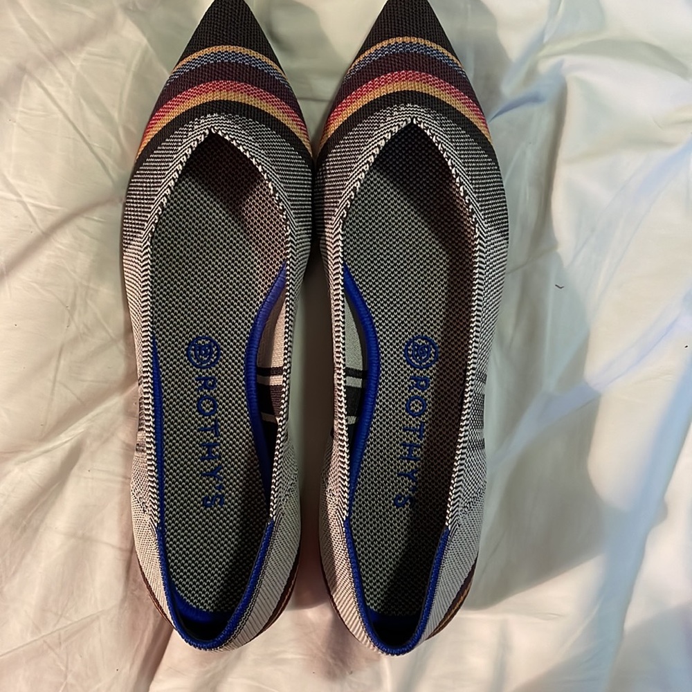 Rothy’s Inverse Stripe Points- Size 11.5 - Excell… - image 2